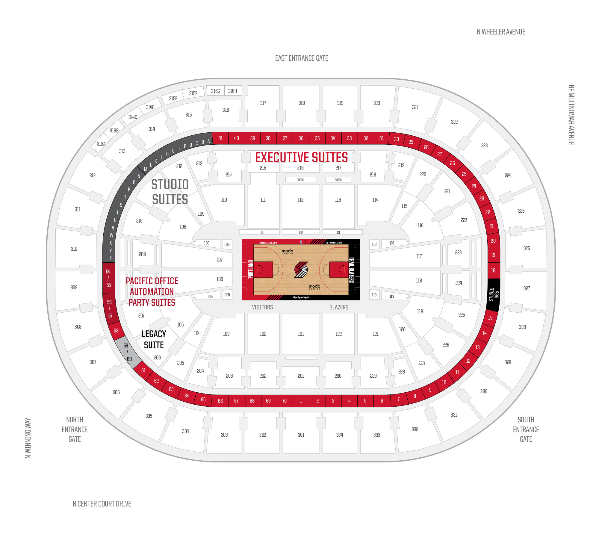 United Center Seating Charts 